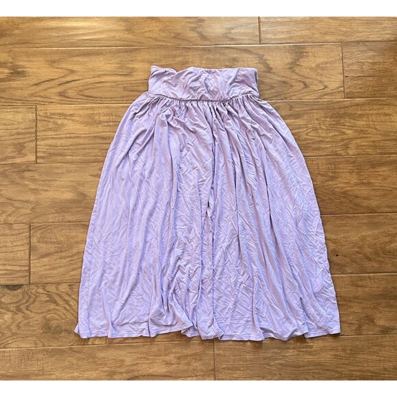 Free People Beach Serenity Maxi Skirt Size S Light Purple Pull On Boho - Picture 1 of 7
